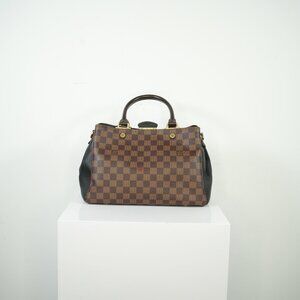 Louis Vuitton Brittany Canvas Shoulder Bag Brown